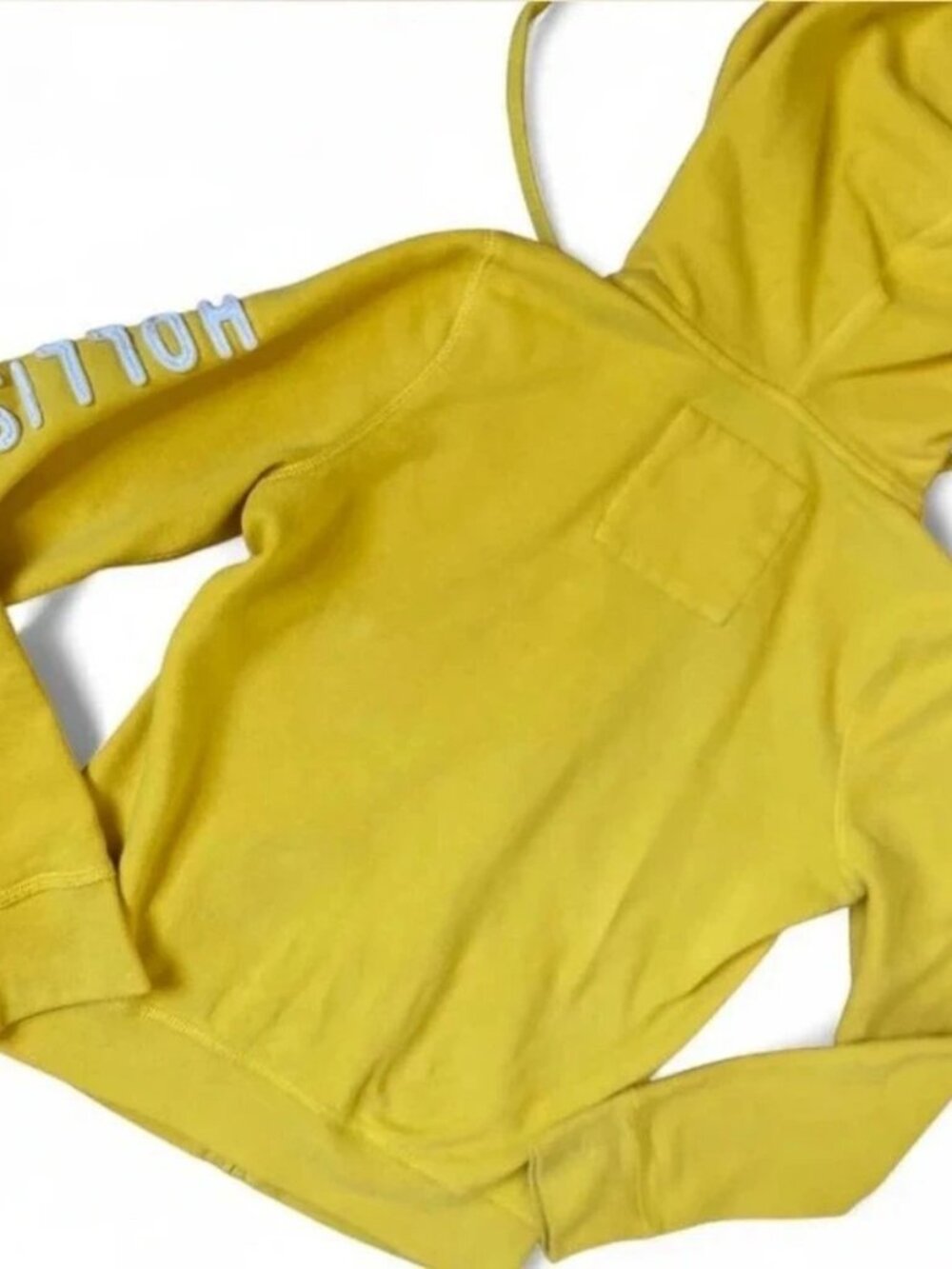 Vintage Y2K Mustard Yellow Fitted Zip-Up Hoodie Women’s M / US 8-10